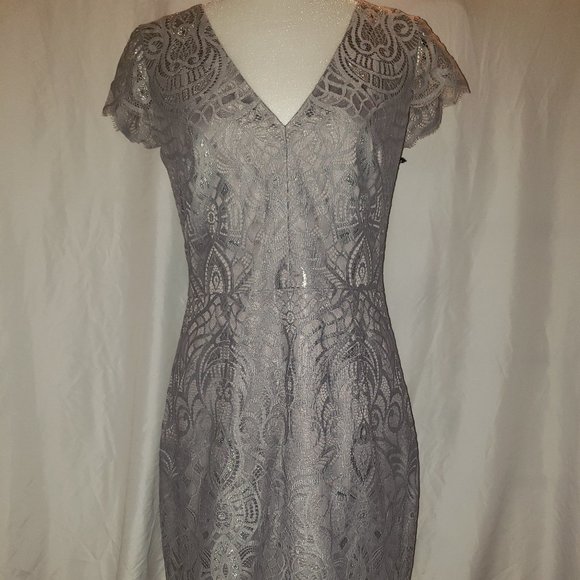 Vince Camuto Dresses & Skirts - Vince Camuto Gray Lace Dress